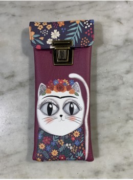 Funda gafas gato frida