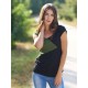 Camiseta m/c negre abstract verda