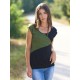 Camiseta m/c negre abstract verda