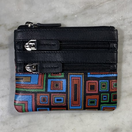Monedero abstract negro
