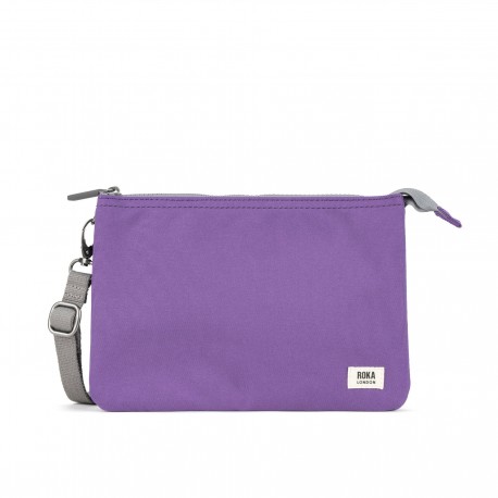 Bolso cartera recycled canvas purple