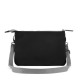 Bolso cartera recycled canvas negre