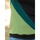 Camiseta m/c negra verde abstract