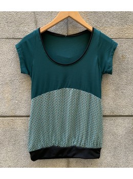 Camiseta m/c verde micro