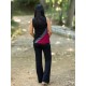 Camiseta m/c negra granate gris