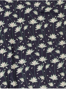 Vestit pic butxaques navy flors