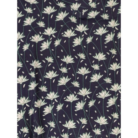 Vestit pic butxaques navy flors