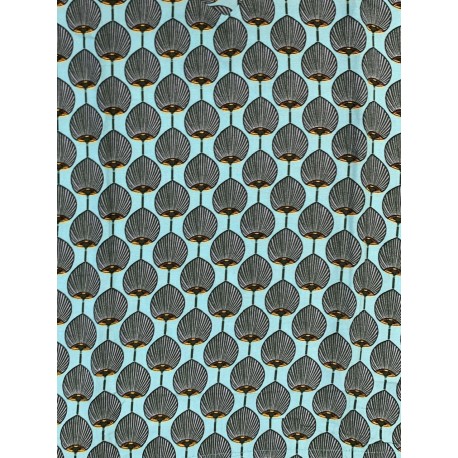Vestido pico bolsillos turquesa