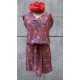 Vestido pico bolsillos navy eye