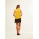 Top camisa mostaza