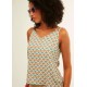Top tira doble cream balloon