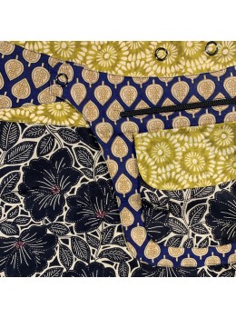 Faldilla reversible blau marí