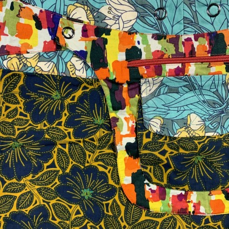 Faldilla reversible ocre