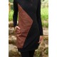 Vestido pichi capucha teja