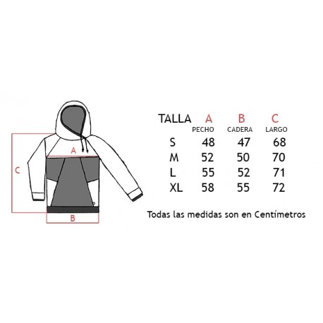 Sudadera Leh urban bee rojo coral