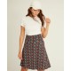 Falda 3/4 viscosa flores
