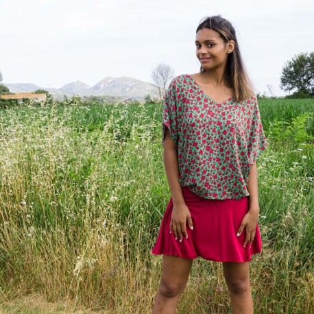 Falda vuelo talla única colores lisos