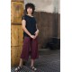 Pantalones 3/4 print gris