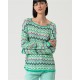 Jersei tricot turquesa