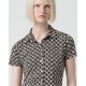 Camisa elástica print negra