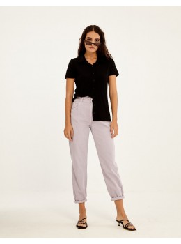 Camisa viscosa negra