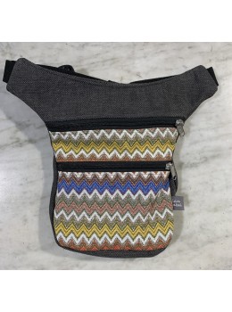 Riñonera tapicería zigzag
