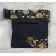Riñonera line print gold