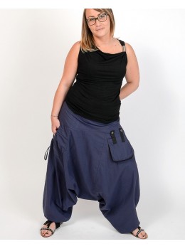 Pantalons festi blau marí