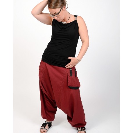 Pantalones festi granate