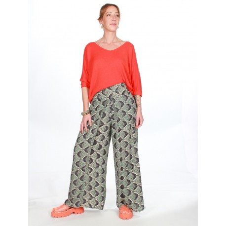 Pantalons print aiguamarina
