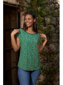 Camiseta m/c print verde