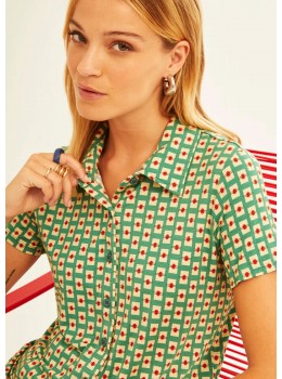 Camisa viscosa token green