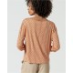 Camiseta 3/4 viscosa ecovero naranja