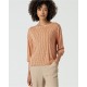 Camiseta 3/4 viscosa ecovero naranja