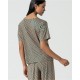 Camiseta print turquesa