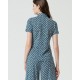 Camisa elástica print azul