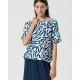 Camiseta print azul