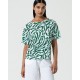Camiseta print verde