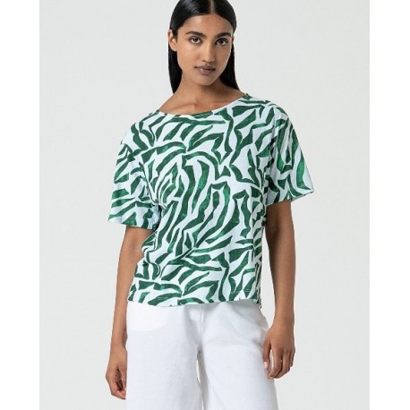 Camiseta print verde