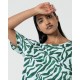 Camiseta print verde
