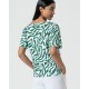 Camiseta print verde