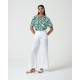 Camiseta print verde