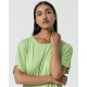 Camiseta oversize verde