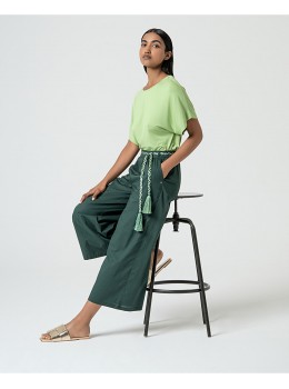Camiseta oversize verde