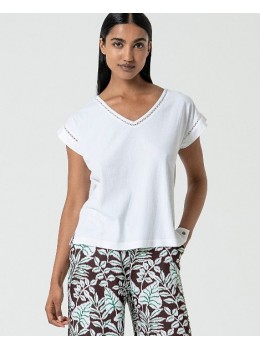 Camiseta algodón orgánico blanca