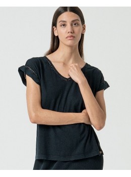 Camiseta algodón orgánico negra
