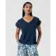 Camiseta cotó orgànic blau
