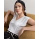 Camiseta bamboo pico blanca