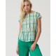 Camiseta tela print verde