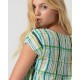 Camiseta tela print verde